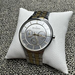 SKAGEN DENMARK QUARTZ WATCH - TWO TONE - SLEEK DESIGN - 331XLSGX - BBA-15